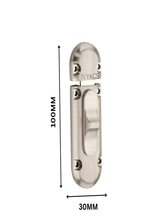 PRYKCS مزلاج باب PRYKCS® YAMA مقاس 3 بوصات لغرف النوم والحمامات والمكاتب (1، فضي ساتان) - Image 2