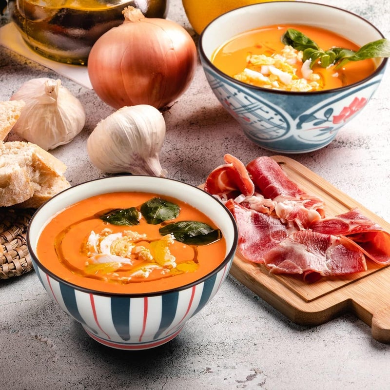 DIVOX Japanese Ramen Porcelain Bowl for Serving Snack Premium Ceramic Bowls for Soup Pasta Ice Cream Salad RiceDessert Sushi Soy Dipping Side Mini Seasoning Dish Condiments 4 - Image 3