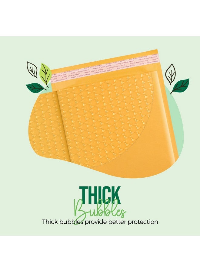 Fuxury Kraft Bubble Mailers 8.5X12 Inch 40 Pack Strong Adhesion Padded Envelopes #2 Self Seal Bubble Envelopes Padded Mailers Book Mailers Packaging For Small Business Yellow - Image 4