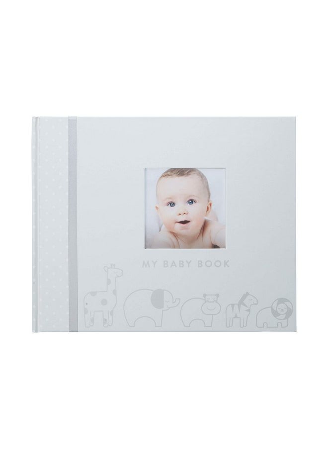 pearhead Pearhead Baby Memory Book, Gender-Neutral Jungle Theme, First 5 Years Milestone Journal For Baby Girl or Baby Boy, Newborn Keepsake, Included No-Touch Ink Pad For Baby's Hand and Footprint  - Image 1