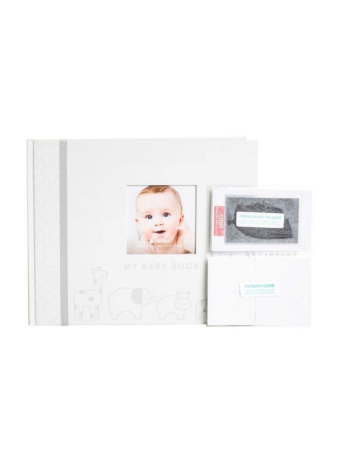pearhead Pearhead Baby Memory Book, Gender-Neutral Jungle Theme, First 5 Years Milestone Journal For Baby Girl or Baby Boy, Newborn Keepsake, Included No-Touch Ink Pad For Baby's Hand and Footprint  - Image 3