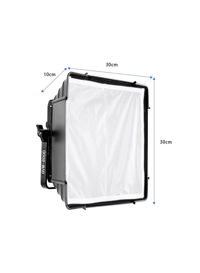 GVM Great Video Maker GVM LED Lighting Softbox with Grid Beehive for GVM 800D/560AS/480LS, Foldable Light Diffuser for LED Video Lighting, Photography Studio Portrait Video Shooting, 11" x11'' - Image 1