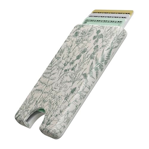 Casely MagWallet Sage Garden Green Floral Slim Wallet Card Holder Compatible with MagSafe SoftTouch Hard Silicone Holds Up to 3 Cards - Image 3