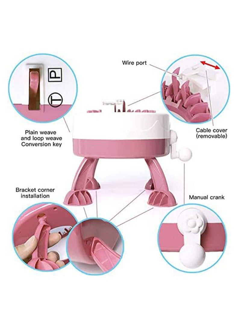 48-Needle knitting machine, circular loom, rotary loom, double-needle rotary machine for adults and children, scarves, hats, socks, gloves, DIY toys (48 needles) - Image 2