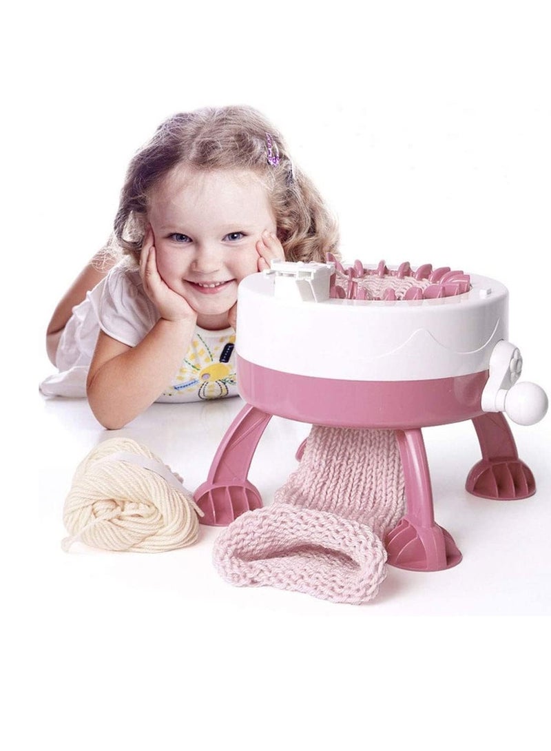 48-Needle knitting machine, circular loom, rotary loom, double-needle rotary machine for adults and children, scarves, hats, socks, gloves, DIY toys (48 needles) - Image 4
