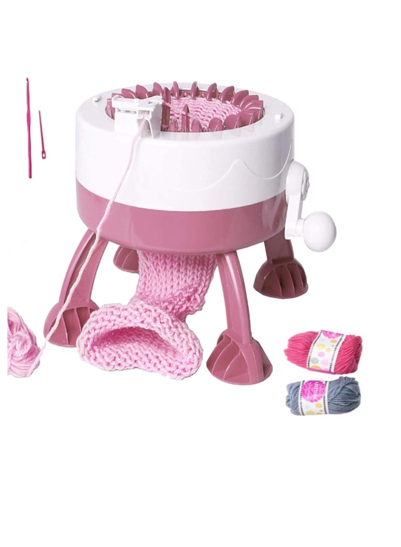 48-Needle knitting machine, circular loom, rotary loom, double-needle rotary machine for adults and children, scarves, hats, socks, gloves, DIY toys (48 needles) - Image 5