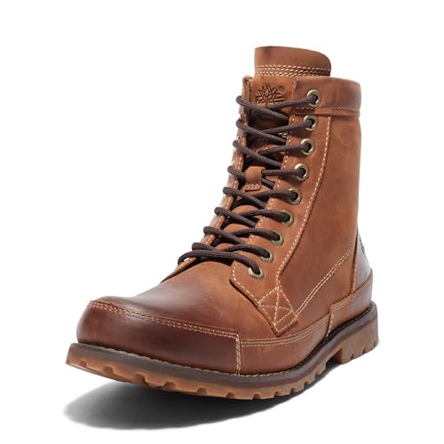 Timberland حذاء تيمبرلاند للرجال من مجموعة Earthkeepers® الأصلي المتين من الجلد بارتفاع 6 إنش، بني متوسط، مقاس 10.5 أمريكي - Image 1