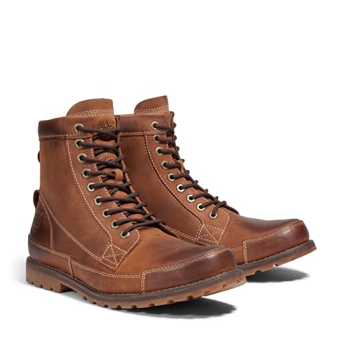 Timberland حذاء تيمبرلاند للرجال من مجموعة Earthkeepers® الأصلي المتين من الجلد بارتفاع 6 إنش، بني متوسط، مقاس 10.5 أمريكي - Image 5