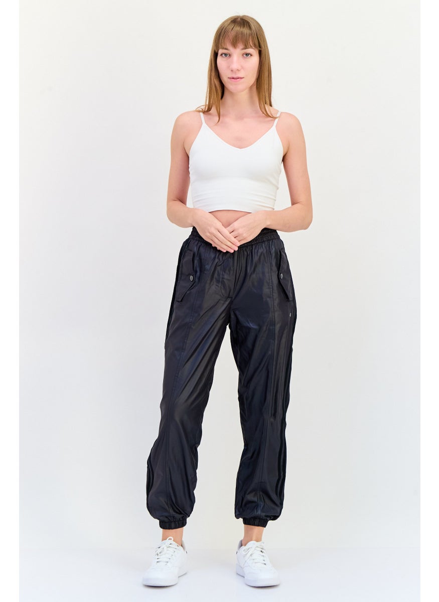 adidas Originals Women Loose Fit Outdoor jogger Pants, Black  - Image 2