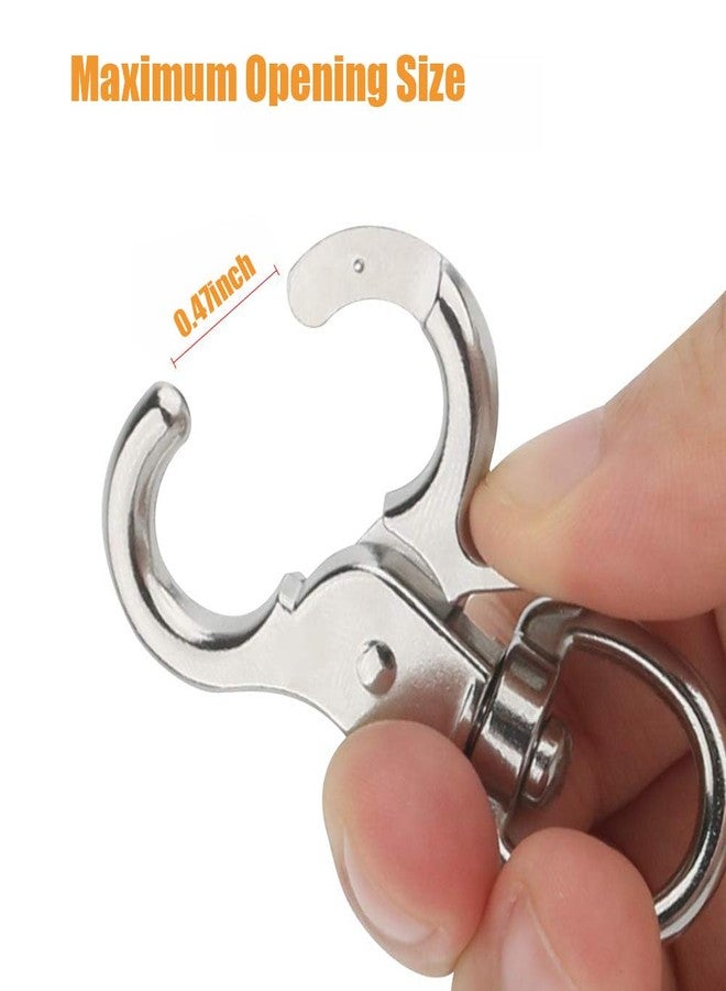 Autokcan 10PCS Trigger Snap Hooks 2.32'' x 0.82'' Heavy Duty Swivel Snap Hooks Metal Clasps Lanyard Clips for Bird Cage Key Chains - Image 4