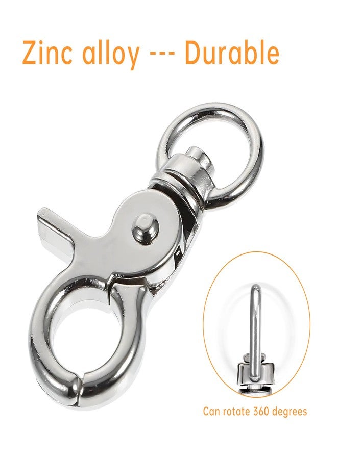 Autokcan 10PCS Trigger Snap Hooks 2.32'' x 0.82'' Heavy Duty Swivel Snap Hooks Metal Clasps Lanyard Clips for Bird Cage Key Chains - Image 3
