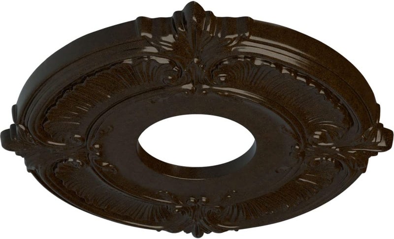 Ekena Millwork CM12ATBZS Attica Ceiling Medallion (Fits Canopies up to 3 1/2"), Hand-Painted Bronze - Image 2