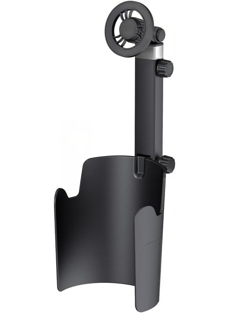 حامل الهاتف فتحة كأس السيارة قوية المغناطيسية 360 درجة التلسكوبية القابلة للتعديل الذراع العالمي وآمن تركيب سهل استخدام يد واحدة قوية قاعدة مضادة للاهتزاز - Image 1