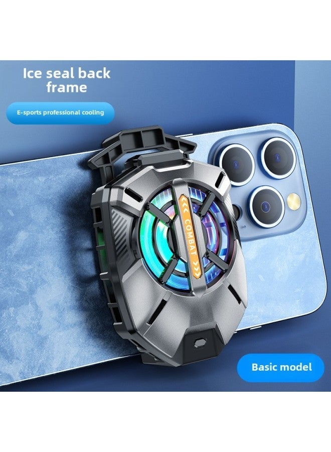 Mobile Phone Radiator FS09 Semiconductor Refrigeration Three-gear Adjustment Back Clip Temperature Digital Display Light Mute Cooling-Color:FS09 Foundation  - Image 1