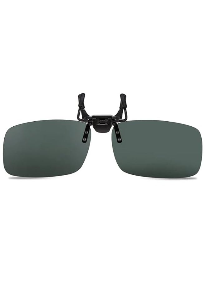Electomania Polarized Clip-on Sunglasses, Anti-Glare UV Protection Flip-up Sunglasses for Prescription Glasses，Men’s Sunglasses  - Image 1