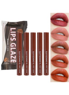 5 Colors Matte Velvet Liquid Lipstick, Chocolate Series Lipstick Set, Intense Color Pigment Lip Stain, Long Lasting Matte Lip Glaze For Women - pzsku/Z3A9BFCECA4D30A739E29Z/45/_/1734437557/c711e32a-f311-4086-8710-72111993c45c