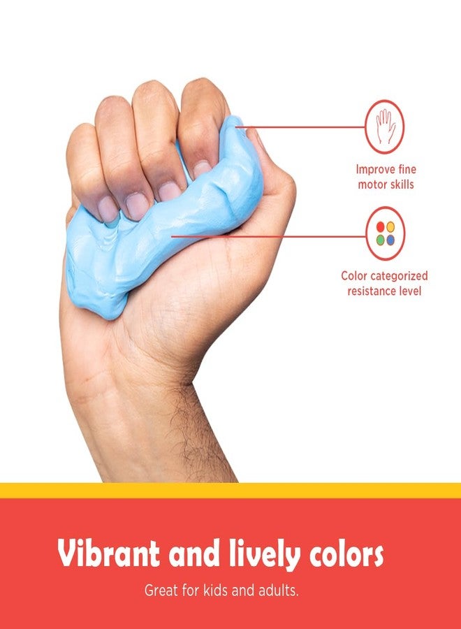 معجون علاجي للأطفال من بلي | الاستخدام: العلاج الوظيفي، إعادة التأهيل، تنمية المهارات الحركية الدقيقة، تخفيف التوتر | مادة لتمارين اليد | أحمر، 50 غرام - Image 4