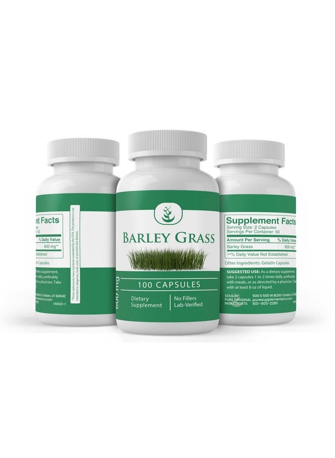 PURE ORIGINAL INGREDIENTS عشب الشعير الأصلي النقي، (100 كبسولة) دائمًا نقي، بدون إضافات أو مواد حشو، تم التحقق منه في المختبر - Image 4