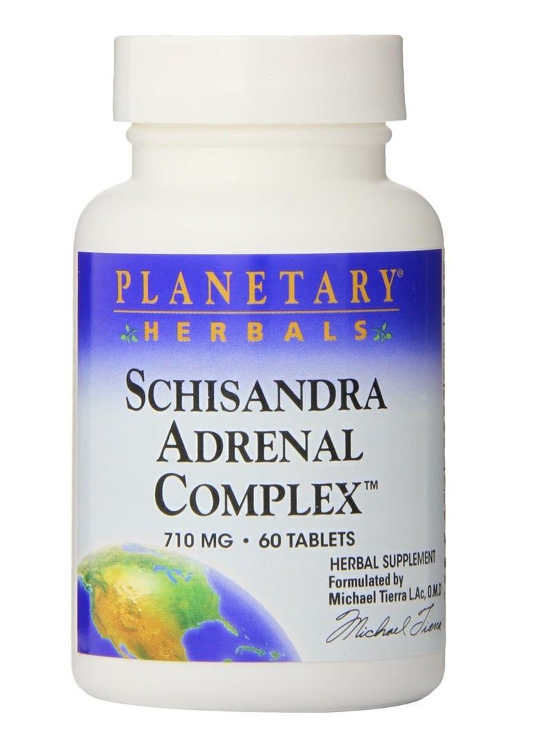 Planetary Herbals Schisandra Adrenal Complex 710 mg 60 Tablets