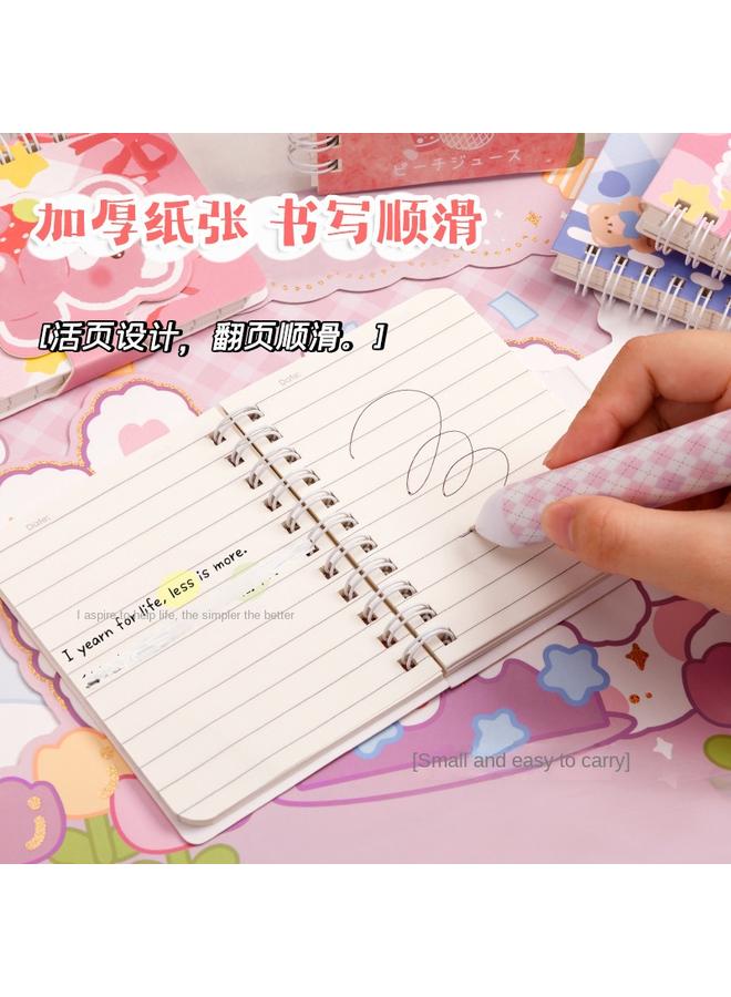Bluejw Velcro Buckle Pocket Book Portable Cartoon Coil Small Book Student Loose-leaf Book Coil Notebook Wholesale - Image 5