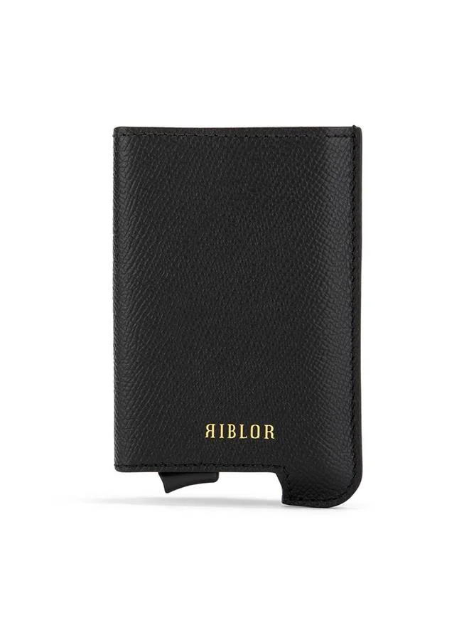 ريبلور Riblor Santino Italian Leather Popup Card Holder Black