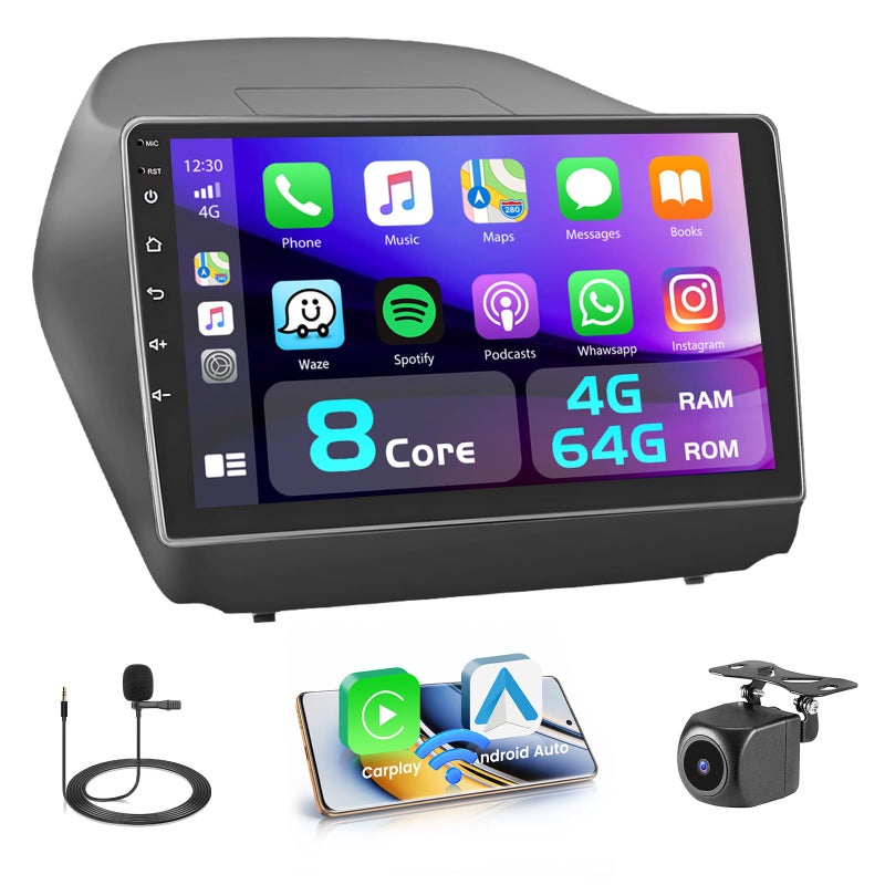 8 Core Android 13 Car Stereo for Hyundai Tucson 20102015 101 HD Touchscreen for Tucson Wireless CarPlayAndroid Auto 5G WiFi Bluetooth 50 32EQ 1280 720 464G