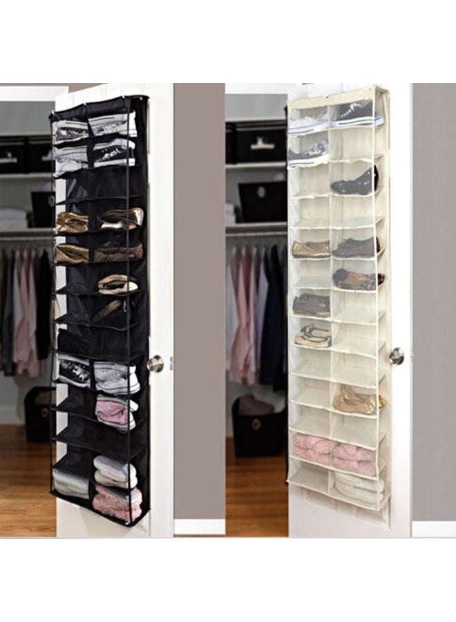 Shoe Rack Storage Organizer Holder Folding Hanging Door Closet White - Image 3