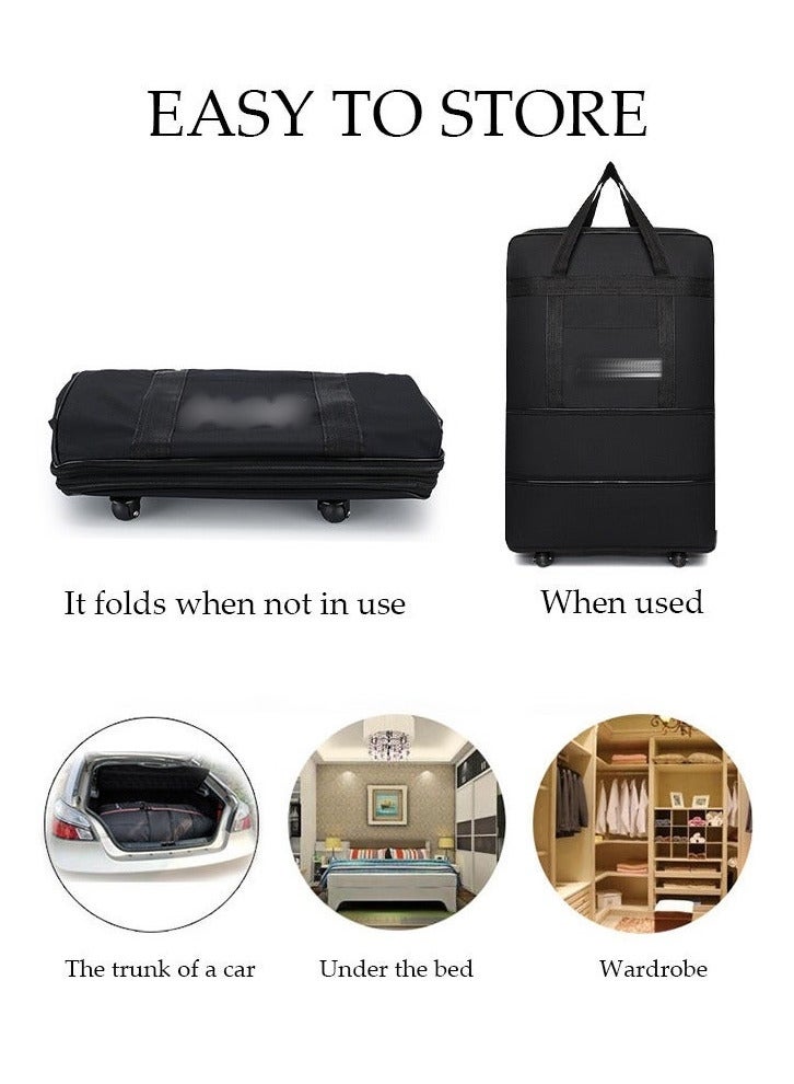 TNGames Cool Better Sport Modle Three-in-One Expandable Foldable Luggage Set for Men, Wheeled Carry-On with Rainbow Straps & TSA Lock | Foldable Travel Bag -Size:S - Image 5