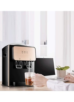Household Mini Water Dispensers,Top Loading Water Cooler Dispenser 5 Gallon Normal Temperature Water and Hot Water Dispensers,Table top Home Small Office Use(Ice warm)