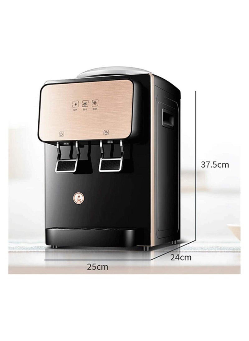 Generic - Household Mini Water Dispensers,Top Loading Water Cooler Dispenser 5 Gallon Normal Temperature Water and Hot Water Dispensers,Table top Home Small Office Use(Ice warm) - Image 1