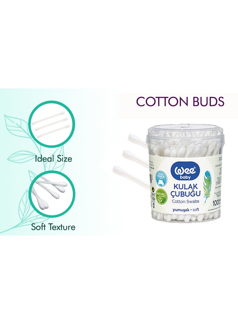Wee Baby Cotton Buds, 200 pieces - Image 2