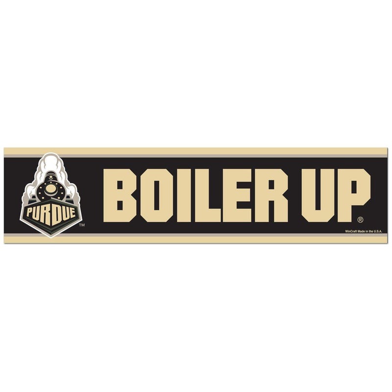 Purdue Boilermakers Official NCAA 12x3 Bumper Sticker by WincraftBlack