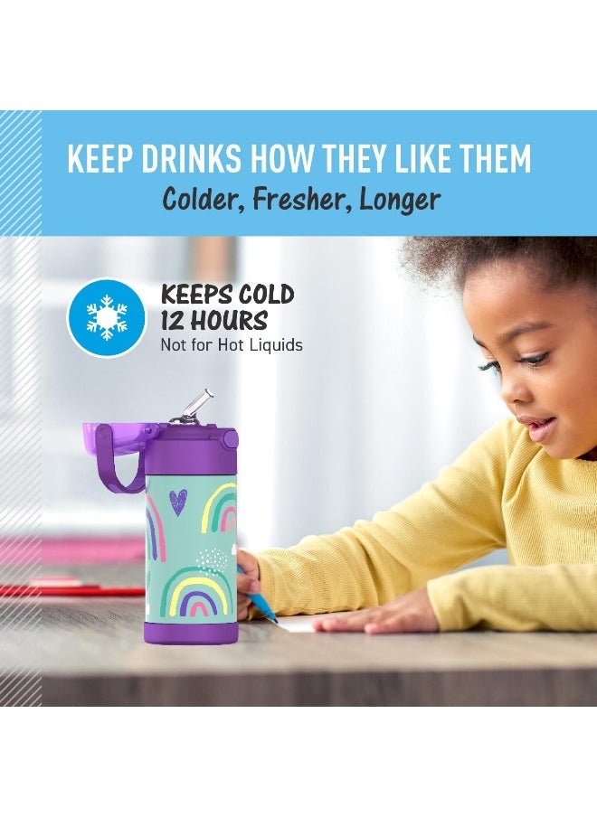 THERMOS THERMOS FUNTAINER Stainless Steel Kids Rainbows Bottle 355ML  - Image 5