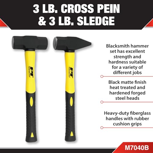 Performance Tool M7040B 3-Pound Cross Pein and 3-Pound Sledge Combination - Image 2
