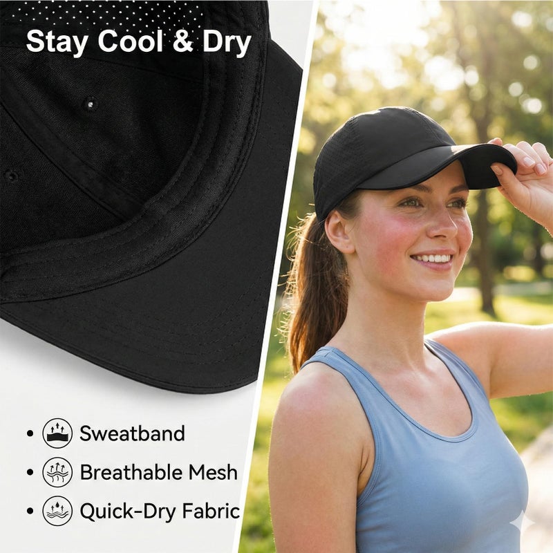 BUTITNOW New Upgraded Women Backless Baseball Cap High Ponytail Snapback Curl Caps Adjustable High Messy Bun Ponycap Black - Image 4