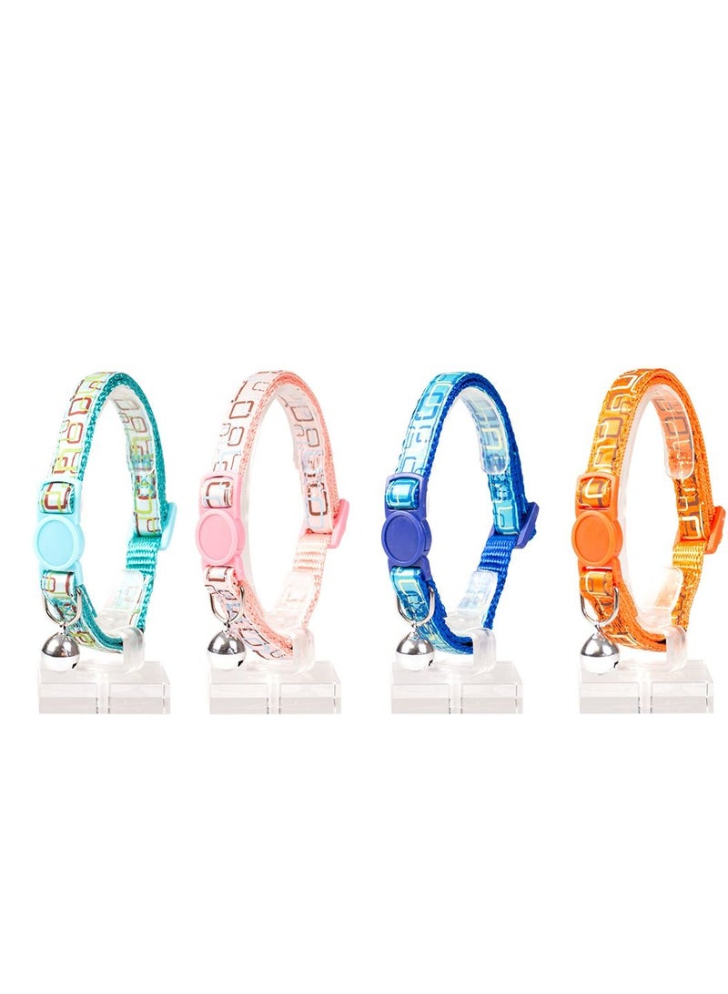 duvo Plus Retro Squares Nylon Collar For Cat Mixed Colors 20-30cm / 10Mm - Image 1