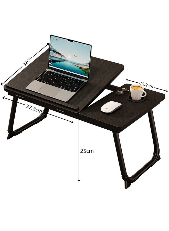 JANTENS Bed Desk for Laptop, Laptop Desk for Bed and Sofa, Bed Trays for Eating and Laptops with Cup Holder, 5 Levels of Adjustable Height - Image 2