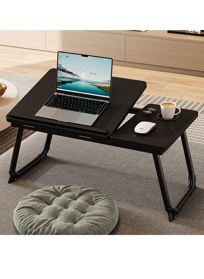 JANTENS Bed Desk for Laptop, Laptop Desk for Bed and Sofa, Bed Trays for Eating and Laptops with Cup Holder, 5 Levels of Adjustable Height - Image 3