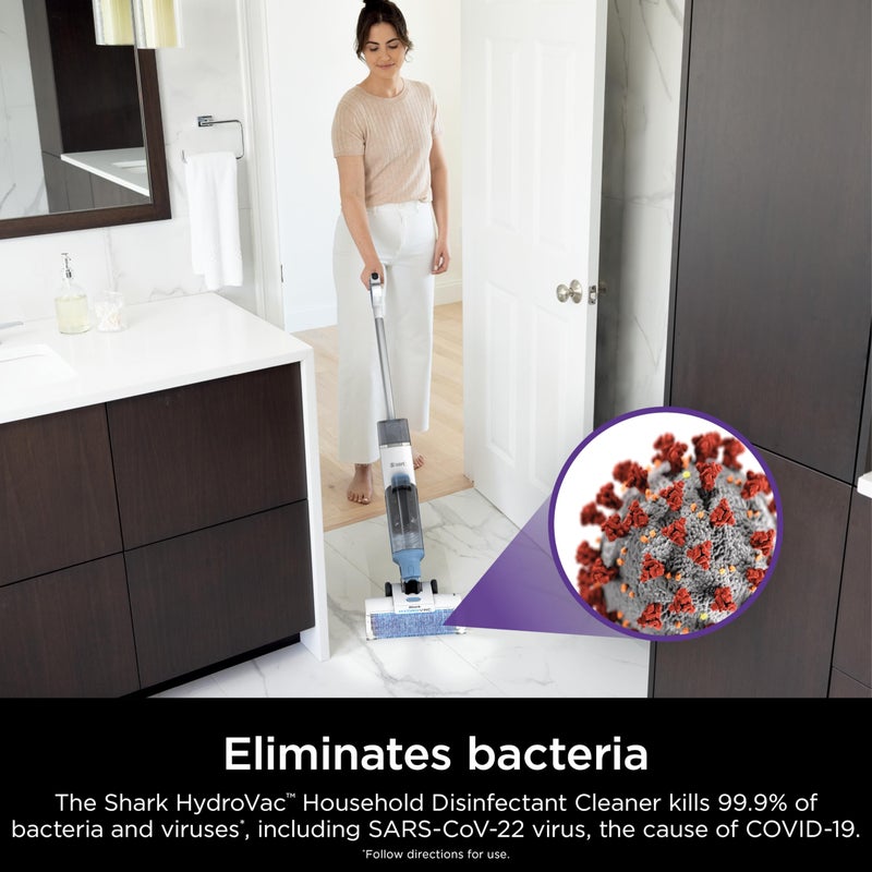 Shark HydroVac Household Disinfectant Cleaner, Kills 99.9% of Bacteria & Viruses, Compatible with Shark HydroVac 3-in-1 Multi-Surface Cleaners on Hardfloor, Stone, Laminate & Tile, Purple, WDCD60 - Image 3