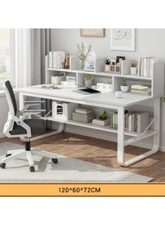 Alissa 120 cm Home Office Desk with Storage （white-120*60cm）  - Image 1