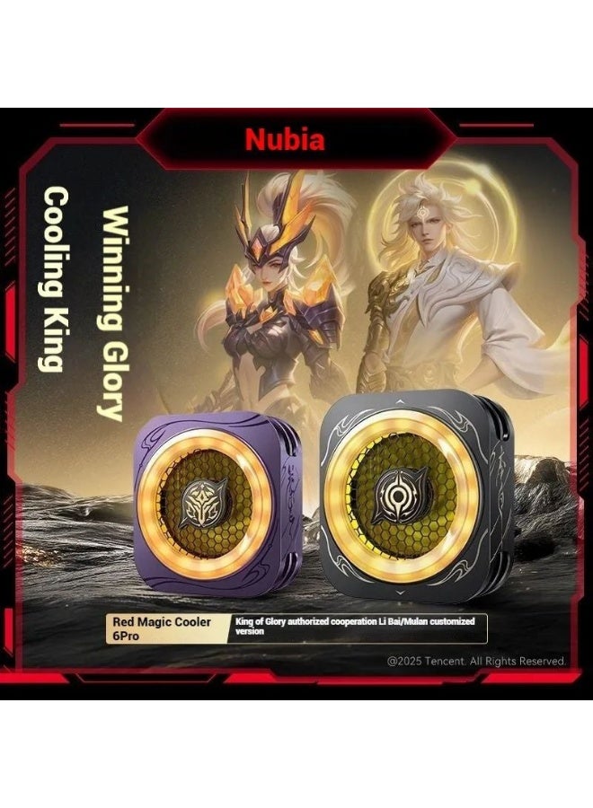 Nubia RedMagic Magnetic Cooler 6 Pro Smart RGB LED Cooling Fan 36W with VC Liquid Cooling, Purple - Image 4