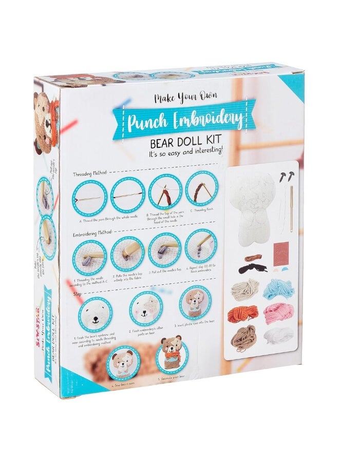 Sew-Star Sew-Star - Punch Embroidery-Bear Doll Kit - SS-19-108  - Image 2