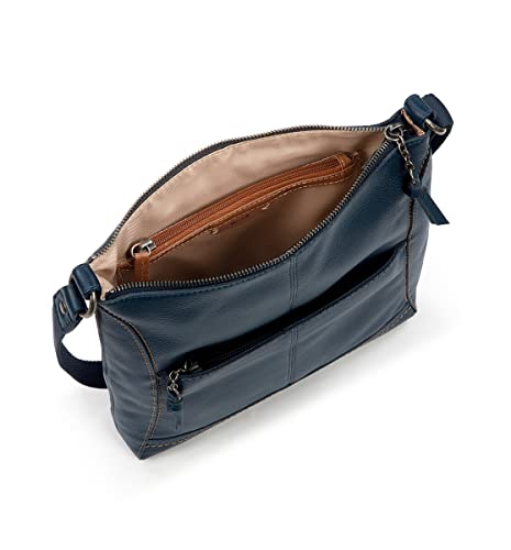The Sak Lucia Crossbody Bag in Leather, Convertible Purse with Adjustable Strap, Indigo - Image 3