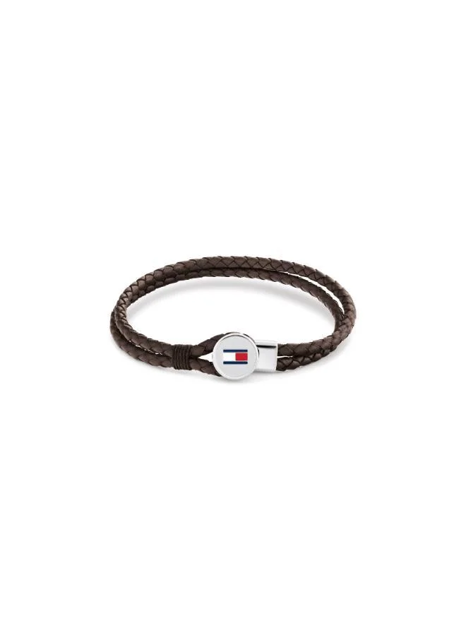 Tommy Hilfiger Jewelry Men's Leather Bracelet Brown - 2790655