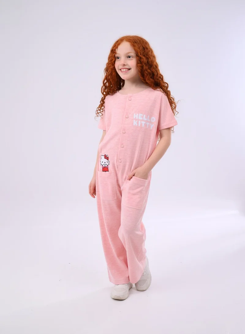 zaitoon Jumpsuit with Hello Kitty Print