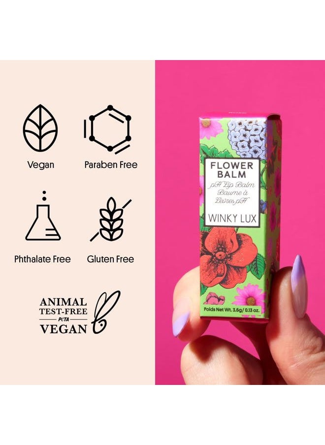 Winky Lux - Flower Balm, pH Lip Balm, Color Changing Lipstick and Tinted Lip Balm Stain, Vegan & Cruelty Free Lip Balm, Hydrate & Plump, Sheer Pink Lipstick, Pink Flower - Image 1