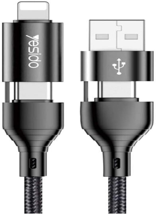 Yesido YESIDO 4 iN 1 fast charging data cable CA-59 Black 4 in 1 