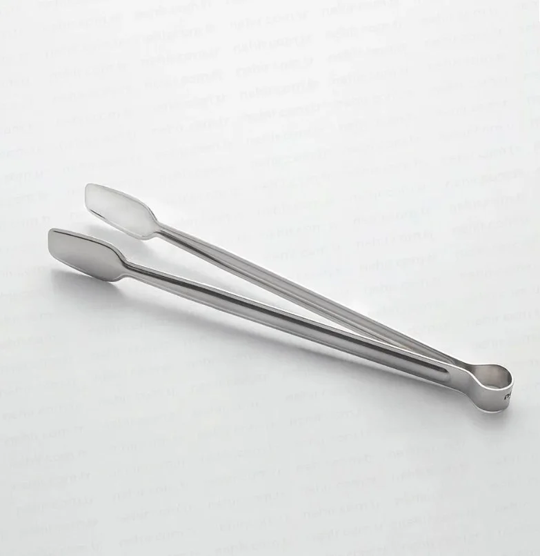 نهير Set of 4 Steel Tongs (Pastry Tongs+Grill Tongs 28CM+SERVICE Tongs+Pasta Tongs)