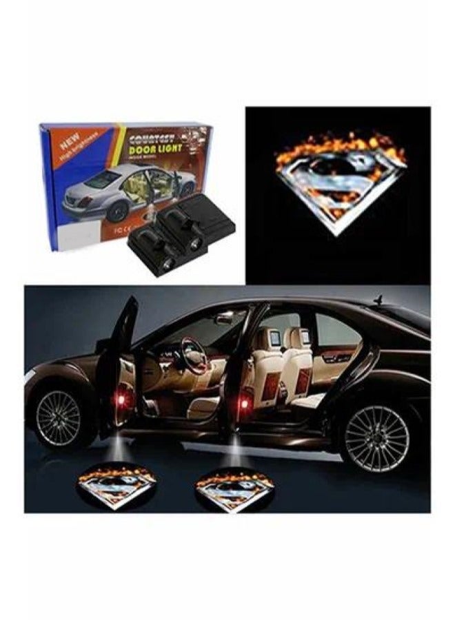 general 2-Piece LED Car Door Superman Logo Projector Shadow Light Set - Image 1