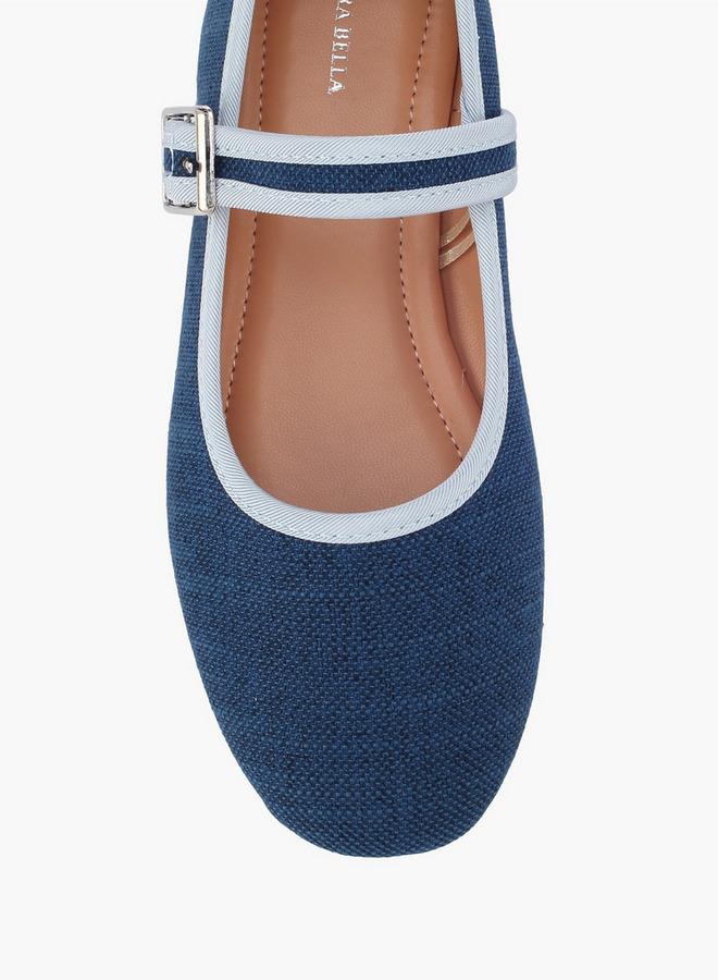 Flora Bella By Shoexpress Girls Hook & Loop Ballerina Shoes - Image 4